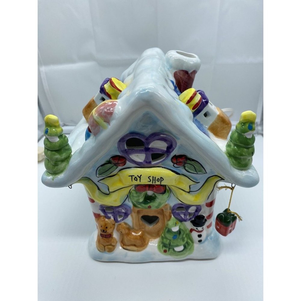 Elements Holiday Village Toy Store Shop 6.75x6.75 Christmas Ceramic